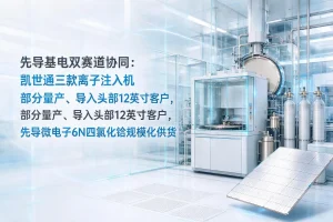 先导基电双赛道协同：凯世通三款离子注入机部分量产、导入头部12英寸客户，先导微电子6N四氯化铪规模化供货