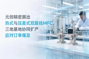 元创精密展出热式与压差式双路线MFC，三地基地协同扩产应对订单爆发
